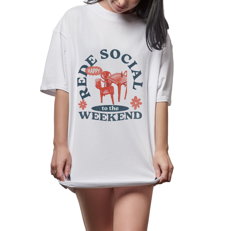 Camiseta Oversized Rede Social Kimbler