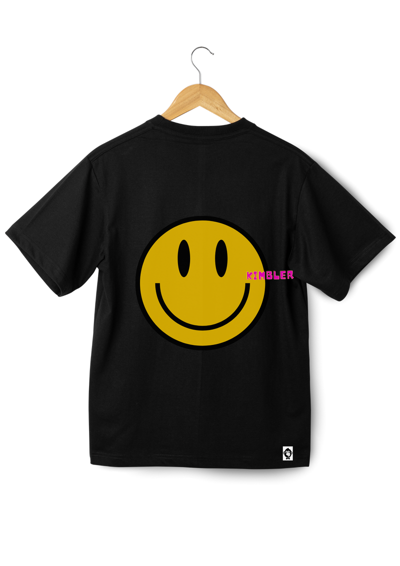 Camiseta Oversized KB - Smile Touch Black